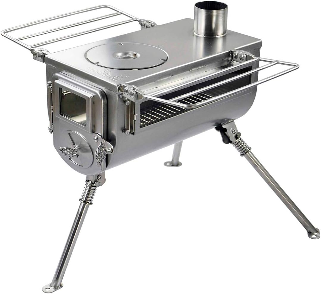 Winnerwell Woodland Double-View Stove | Portable & Durable | 800 Inch Firebox
