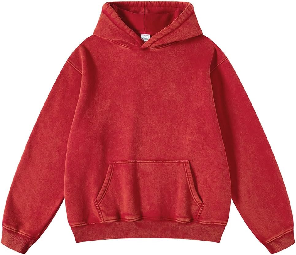 Womens Vintage Acid Wash Oversized Hoodie - Cozy Chic