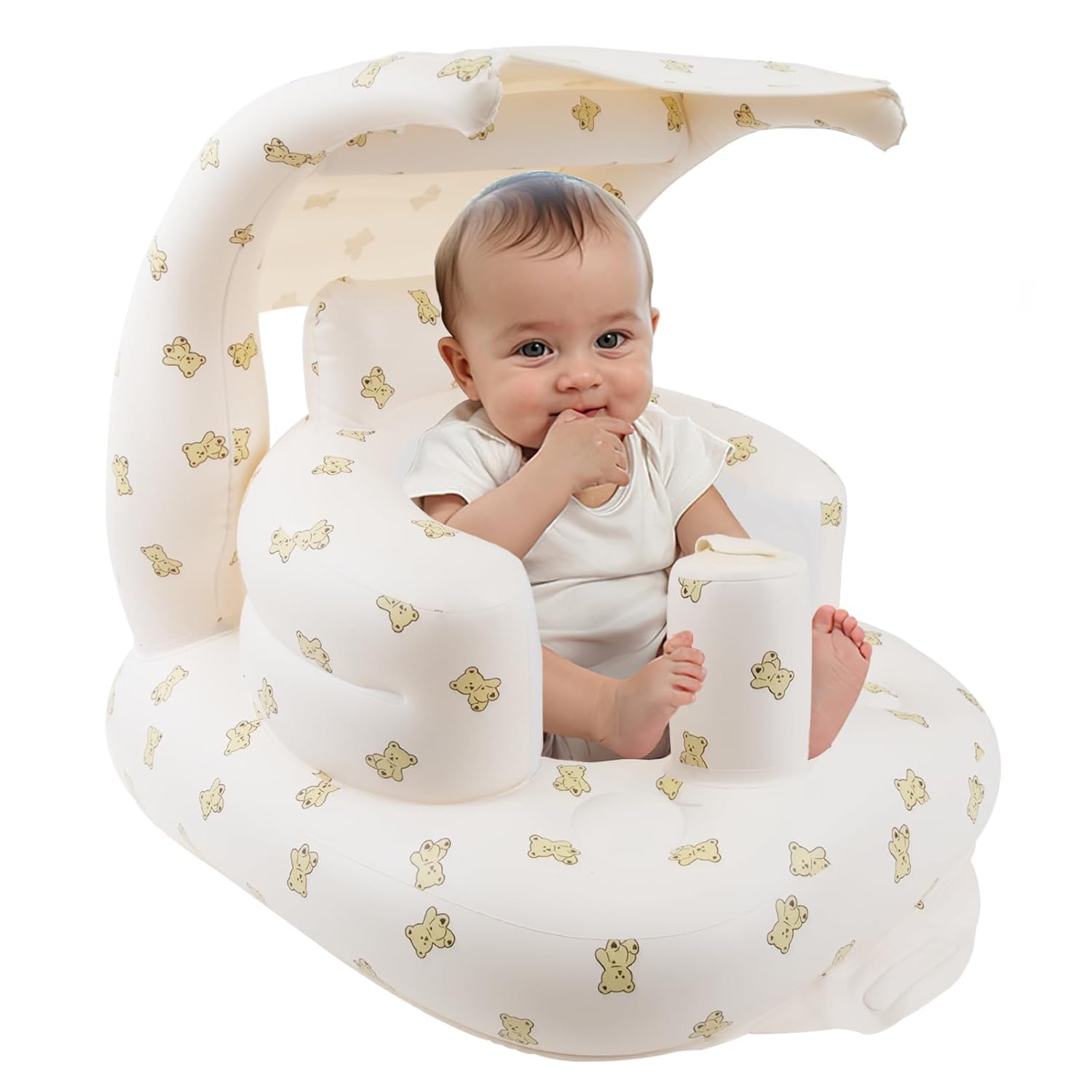 Inflatable Baby Seat with Canopy for Safe Outdoor Fun