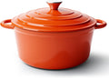 4.5 Quart Dutch Oven Pot with Lid - Enameled Cast Iron for Baking