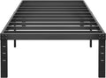 14 Inch Metal Twin XL Bed Frame No Box Spring Needed - Sturdy Storage