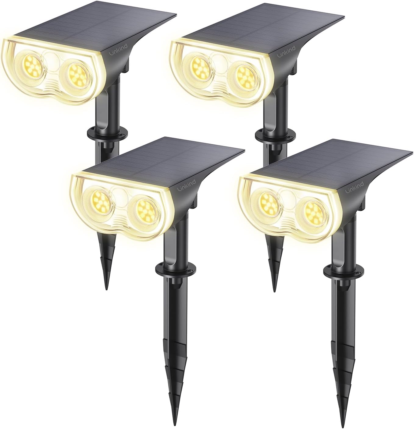 Linkind Solar Lights Outdoor Waterproof IP67 for Gardens