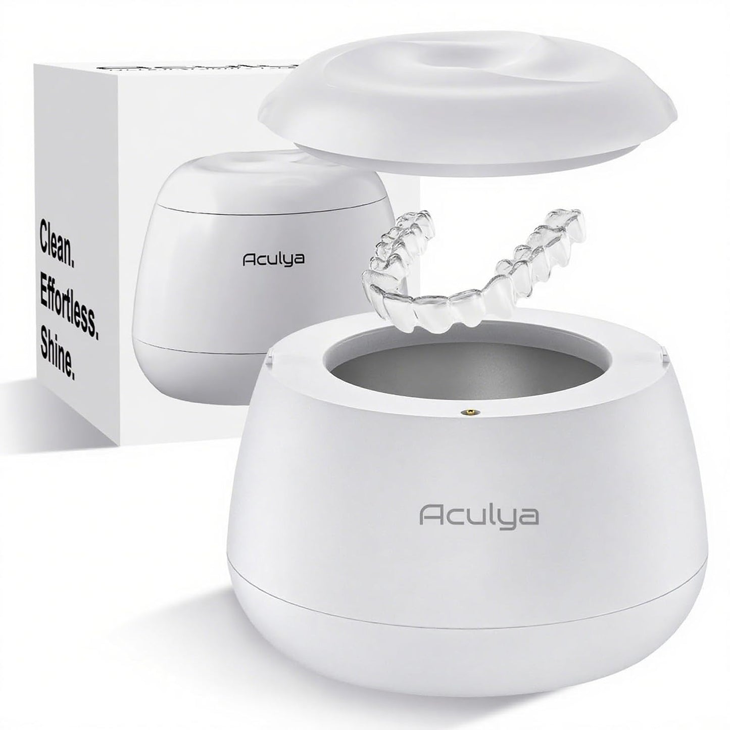 Ultrasonic Retainer Cleaner Machine for Dental Appliances and Jewelry