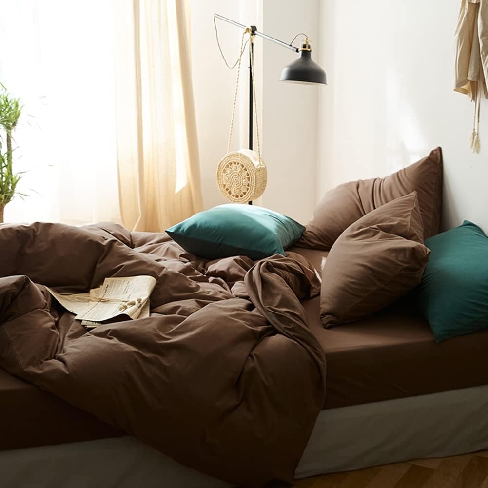 CoutureBridal Brown Duvet Cover Full Size for Comfort