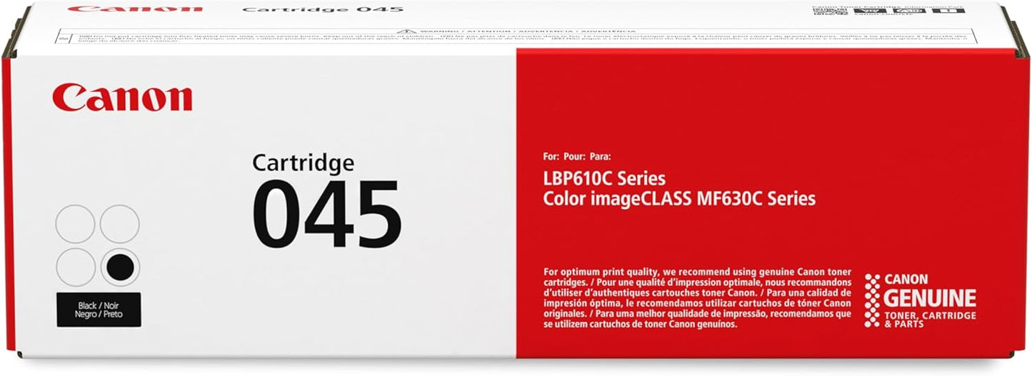 Canon Genuine 045 Black Toner Cartridge for LBP612Cdw and More