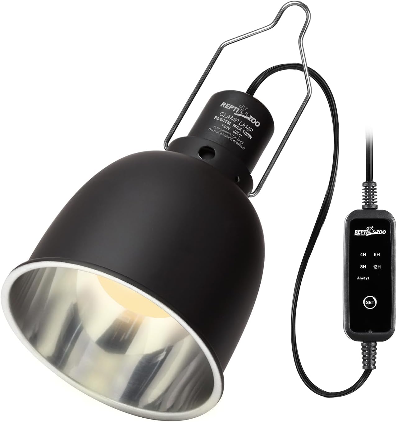 Reptile Light Fixture with Timer for Terrariums by REPTI ZOO