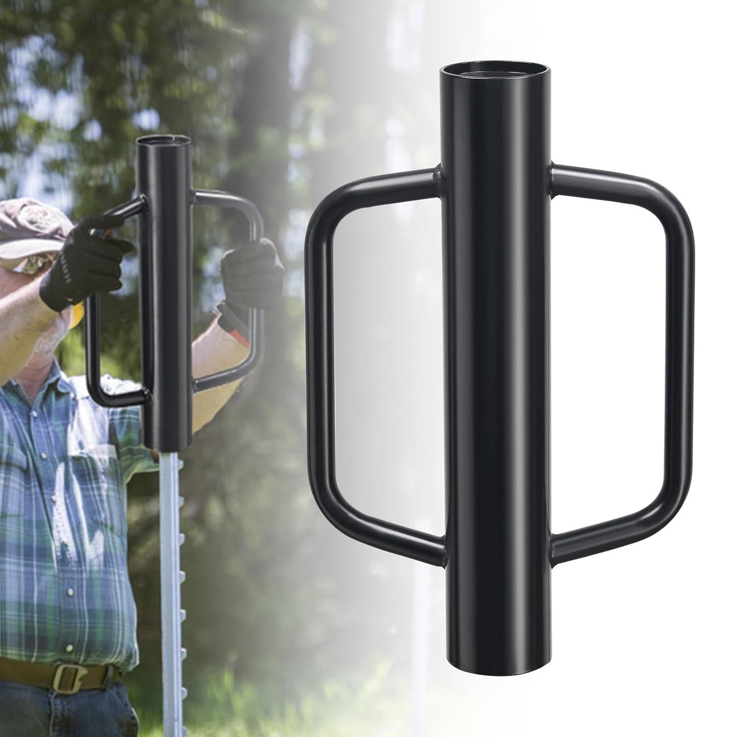 T Post Driver 12 LB Heavy Duty Metal Post Pounder for Fencing