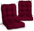 Eagle Peak Set of 2 Tufted Chair Cushions for Indoor and Outdoor Use