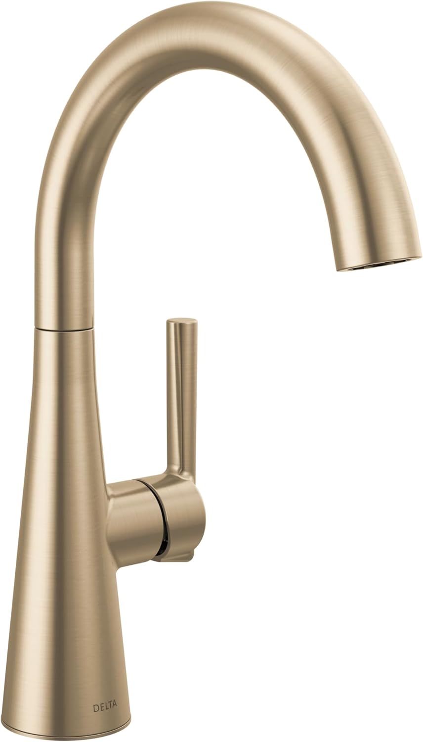 Delta Modern Brushed Gold Single Hole Bar Sink Faucet Review