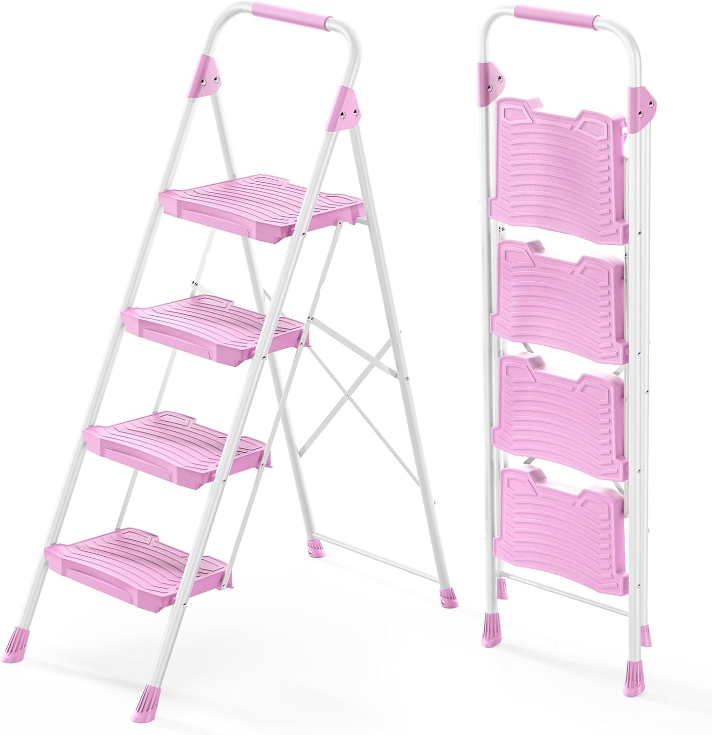 KINGRACK 4 Step Ladder: Sturdy, Stylish, and Safe for Home Use