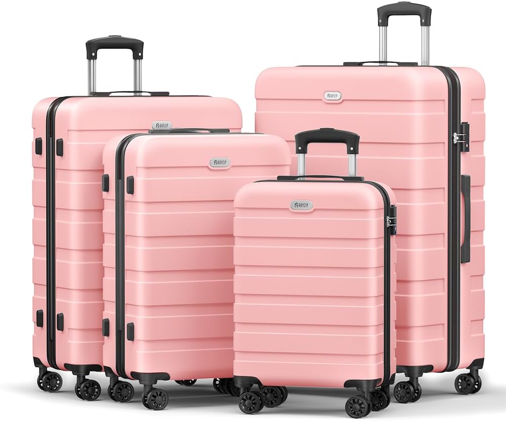 AnyZip Luggage Sets 4 Piece Hardshell Suitcase Set for Travel