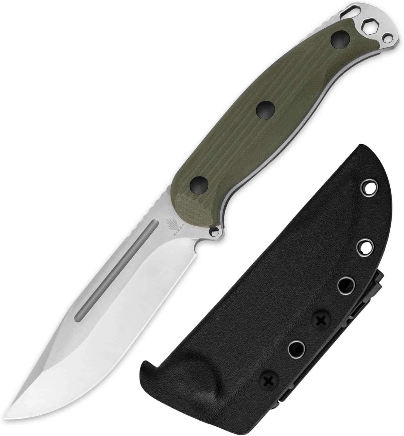 Kizer Ursa Major Fixed Blade Knife for Hunting and Survival
