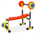 Redmon Fun & Fitness for Kids Adjustable Weight Bench Press Set - Safe