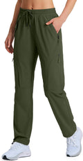 Women's Hiking Pants Quick Dry Cargo Pants UPF 50 - Travel Ready Hugut