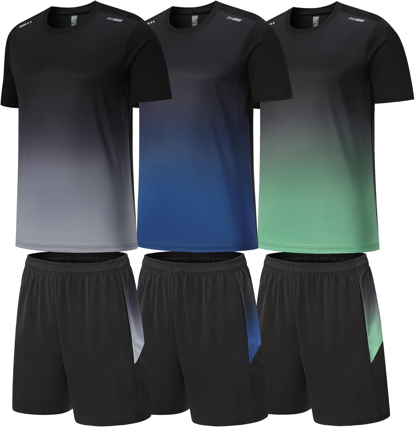 BOOMCOOL Men's Sports Suits for Gym and Running Activities