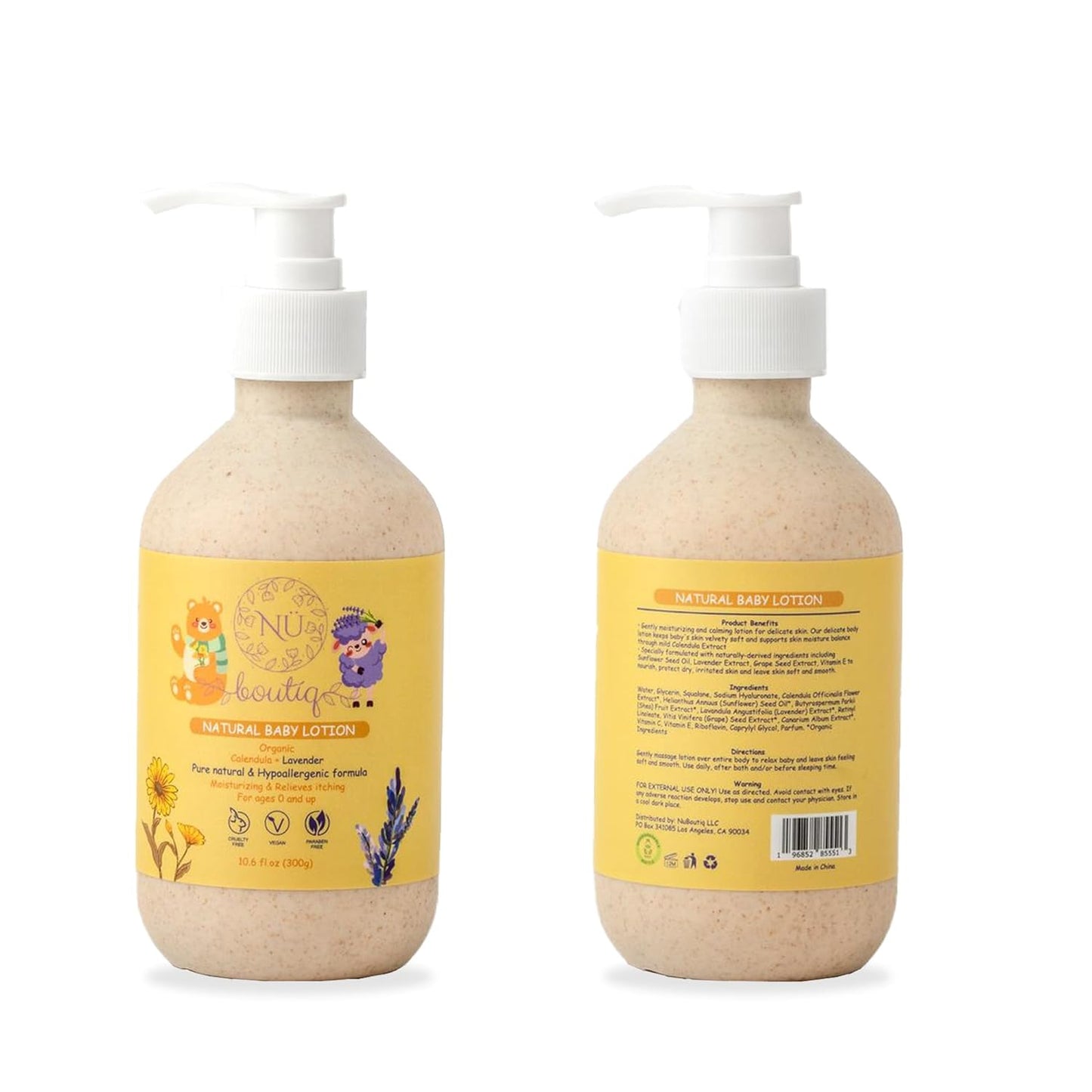 Calming Organic Baby Lotion with Lavender & Calendula