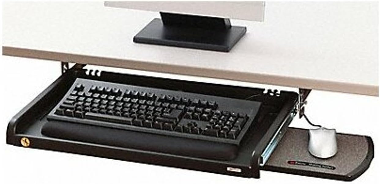 3M Adjustable Keyboard Drawer: Ergonomic Design, Gel Wrist Rest, Precise Mouse Pad