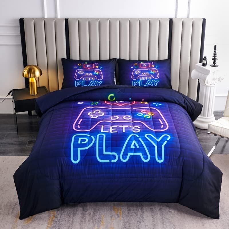 Gaming Bedding Sets for Boys - Twin Comforter Set for Kids