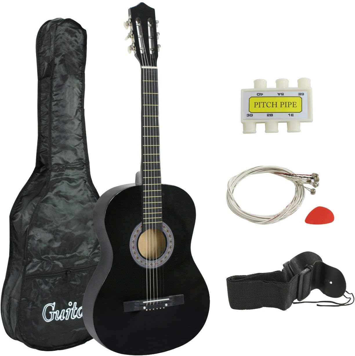 Beginner 38 Acoustic Guitar Bundle: Everything You Need!