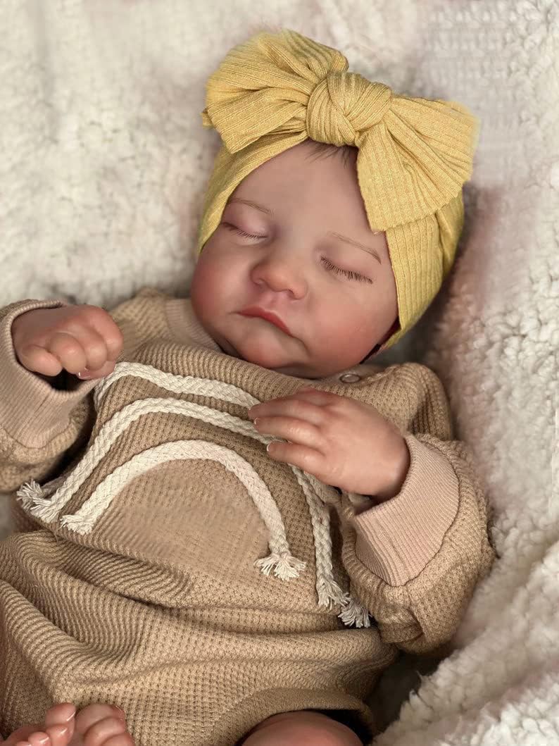 Realistic 19in Silicone Reborn Baby Doll - 3D Painted Skin