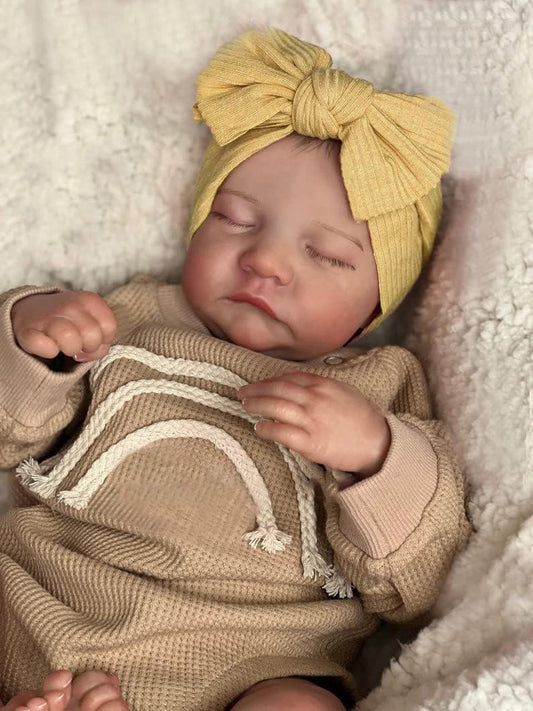 Realistic 19in Silicone Reborn Baby Doll - 3D Painted Skin