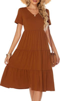 Berydress Women's Summer Tiered Midi Dress - Flattering, Breathable