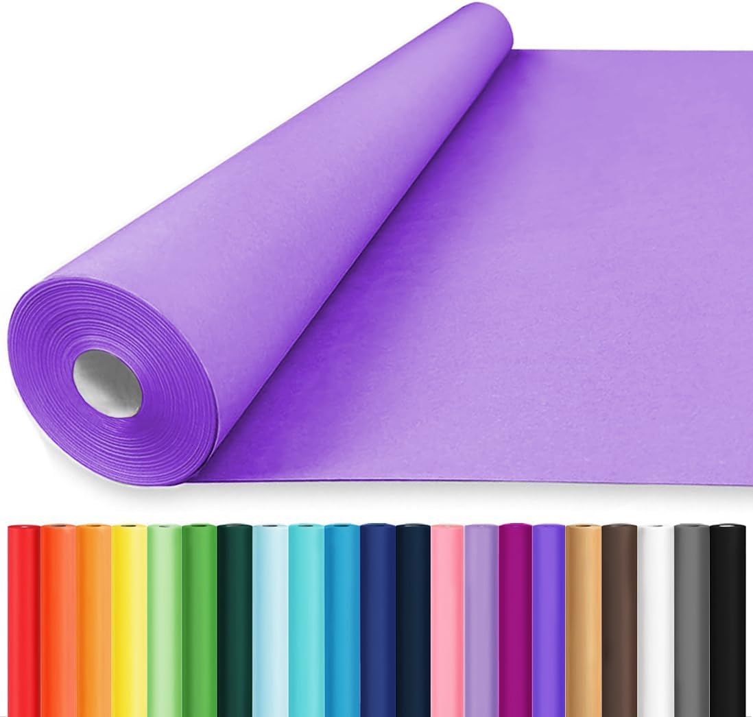 Vanhench 36in x 2520in Purple Kraft Paper for Wrapping