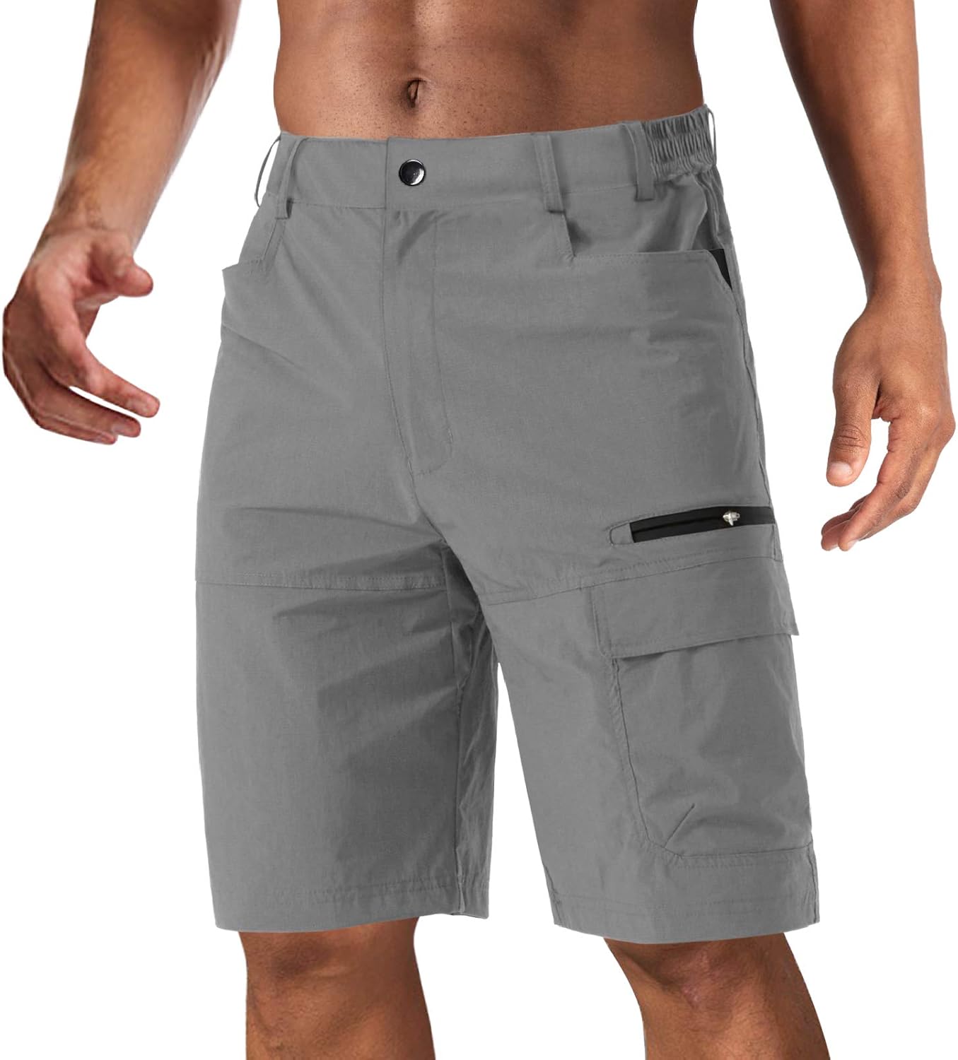 CRYSULLY Men's Hiking Cargo Shorts for Outdoor Summer Fun
