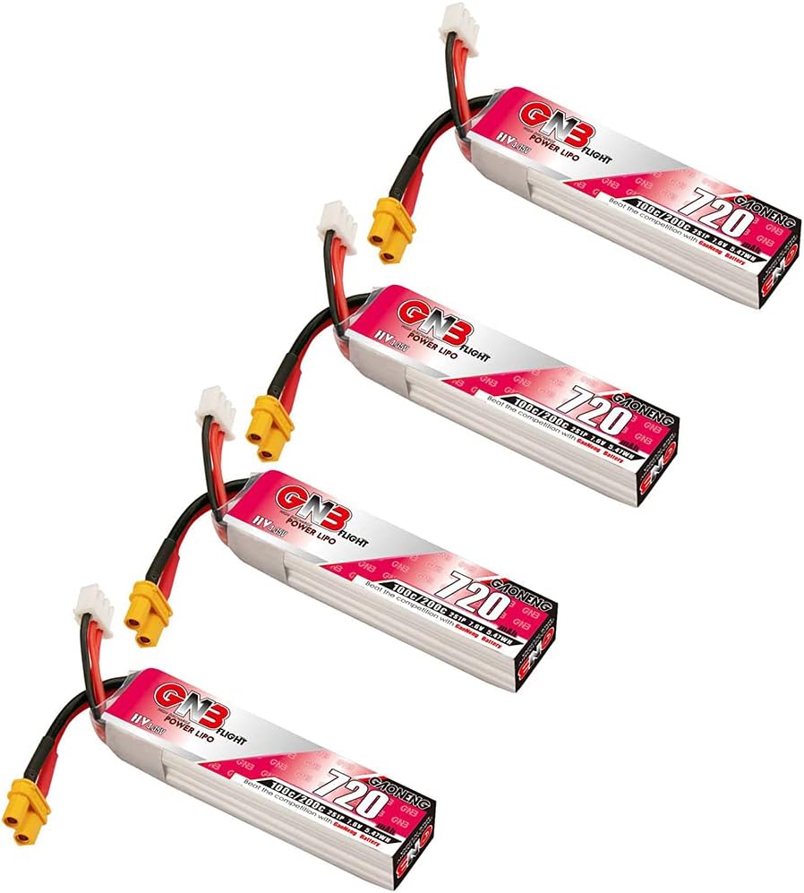 GAONENG GNB 2S 720mAh LiPo Battery 100C for Quadcopter FPV