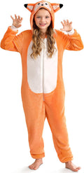 Unisex Kids Halloween Fleece Animal Onesie - Cute Zoo Costume