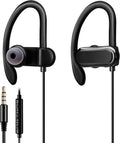 Secure Fit Wired Sports Earbuds - Noise-Isolation & Mic - CGS-W3