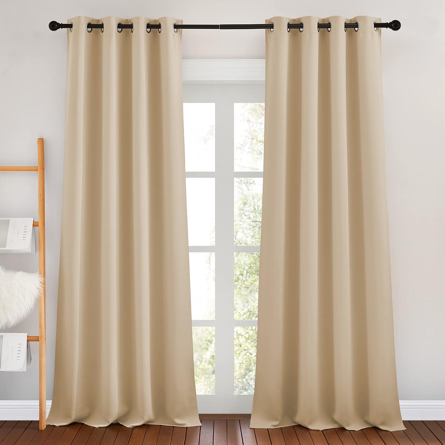 NICETOWN Blackout Draperies for Bedroom - Elegant Thermal Curtains