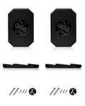Siding Light Mounting Block 8141DBL Black 2 Pack - Quick Outdoor
