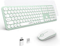 XTREMTEC Wireless Keyboard and Mouse Combo - Retro Round Keycap Set