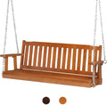5 ft Patio Wooden Porch Swing - Heavy Duty 880 lb Capacity