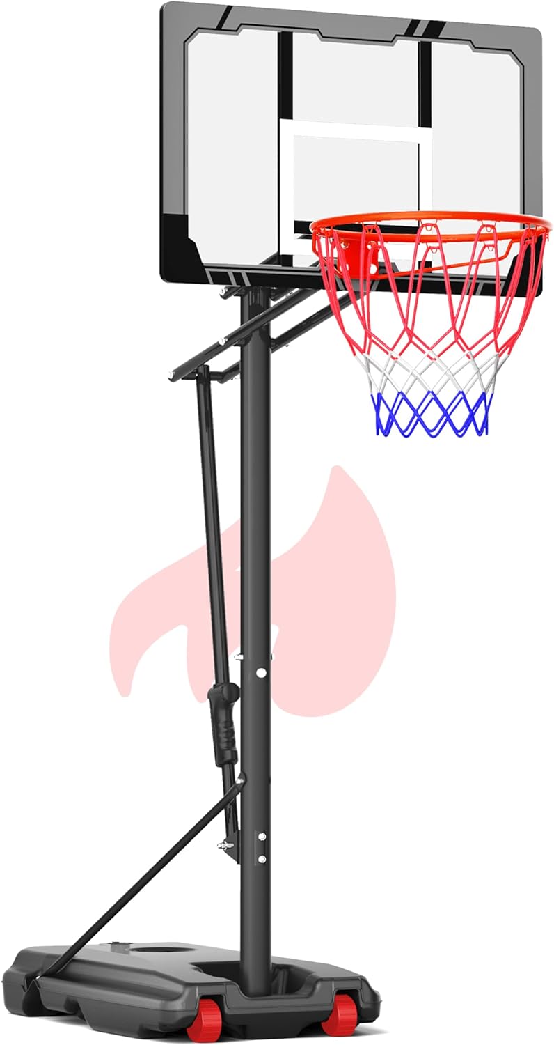 Mayfire Kids Basketball Hoop Adjustable Height for Outdoor Fun