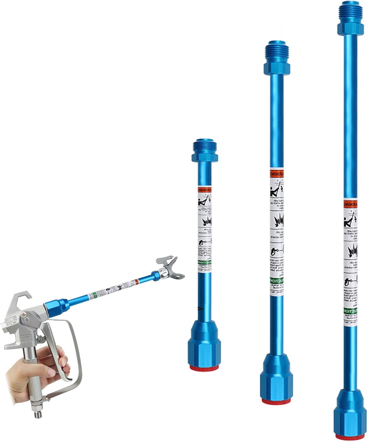 Airless Paint Sprayer Extension Pole Set for Easy Painting