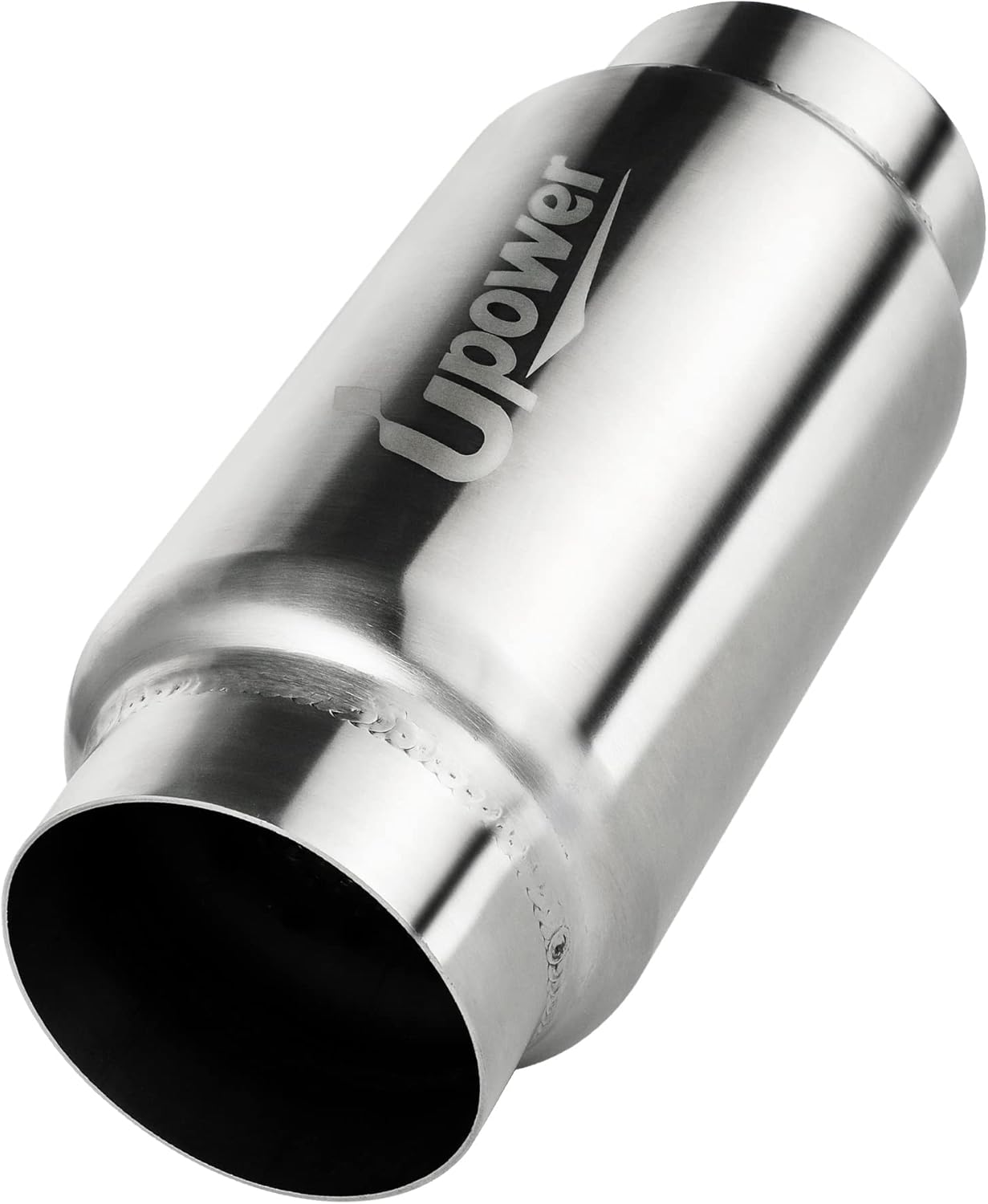 UPOWER 3 Inch Inlet Outlet Exhaust Resonator Muffler for Performance