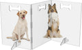 Clear Acrylic Dog Gate 3-Panel 72in x 31.5in - Transparent
