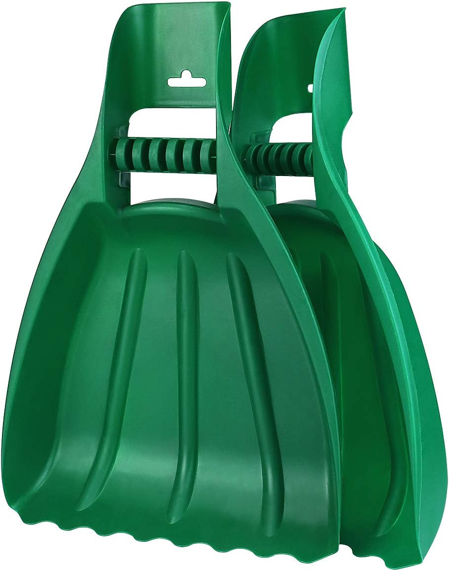 Eastrans Large Leaf Scoops and Hand Rake Claw for Yard Cleanup
