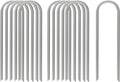 Metal Garden Stakes 12 in 100-Pack - Heavy Duty Yard Staples