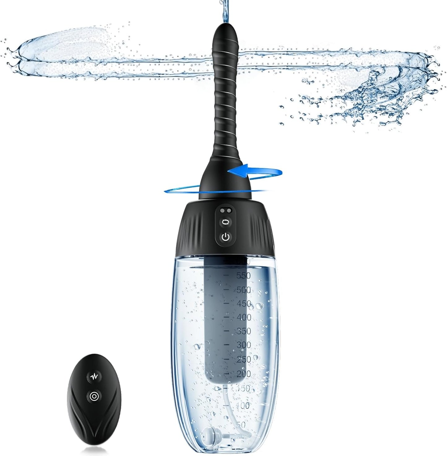 Automatic Rotating Enema Bulb for Deep Cleansing - 20oz