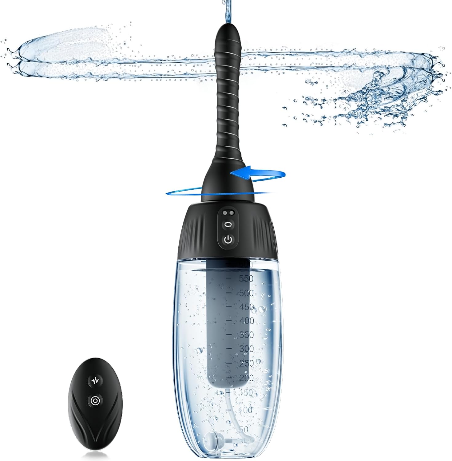 Automatic Rotating Enema Bulb for Deep Cleansing - 20oz