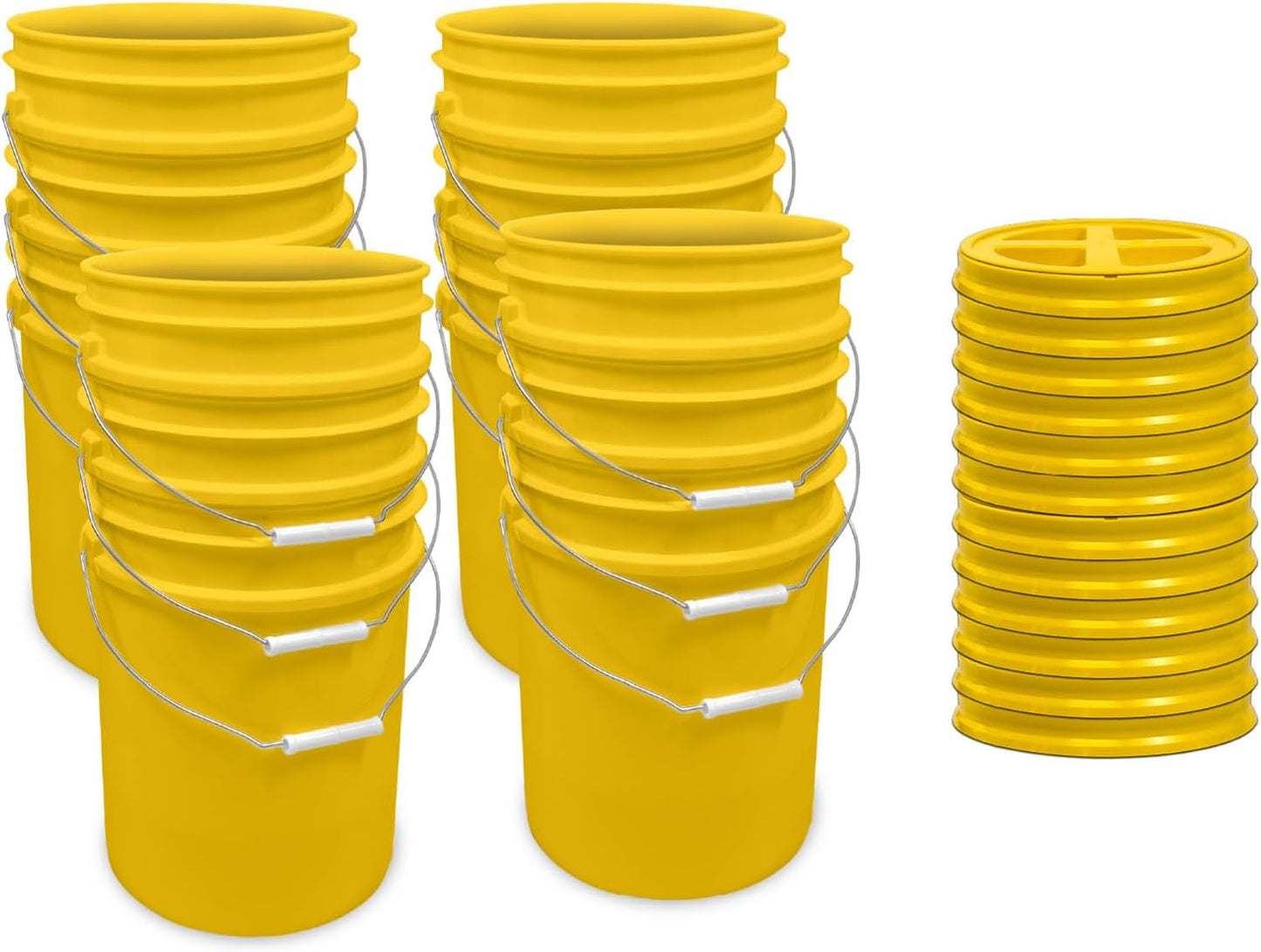 Premium 5 Gallon Food Grade Plastic Pail with Gamma Seal Lid