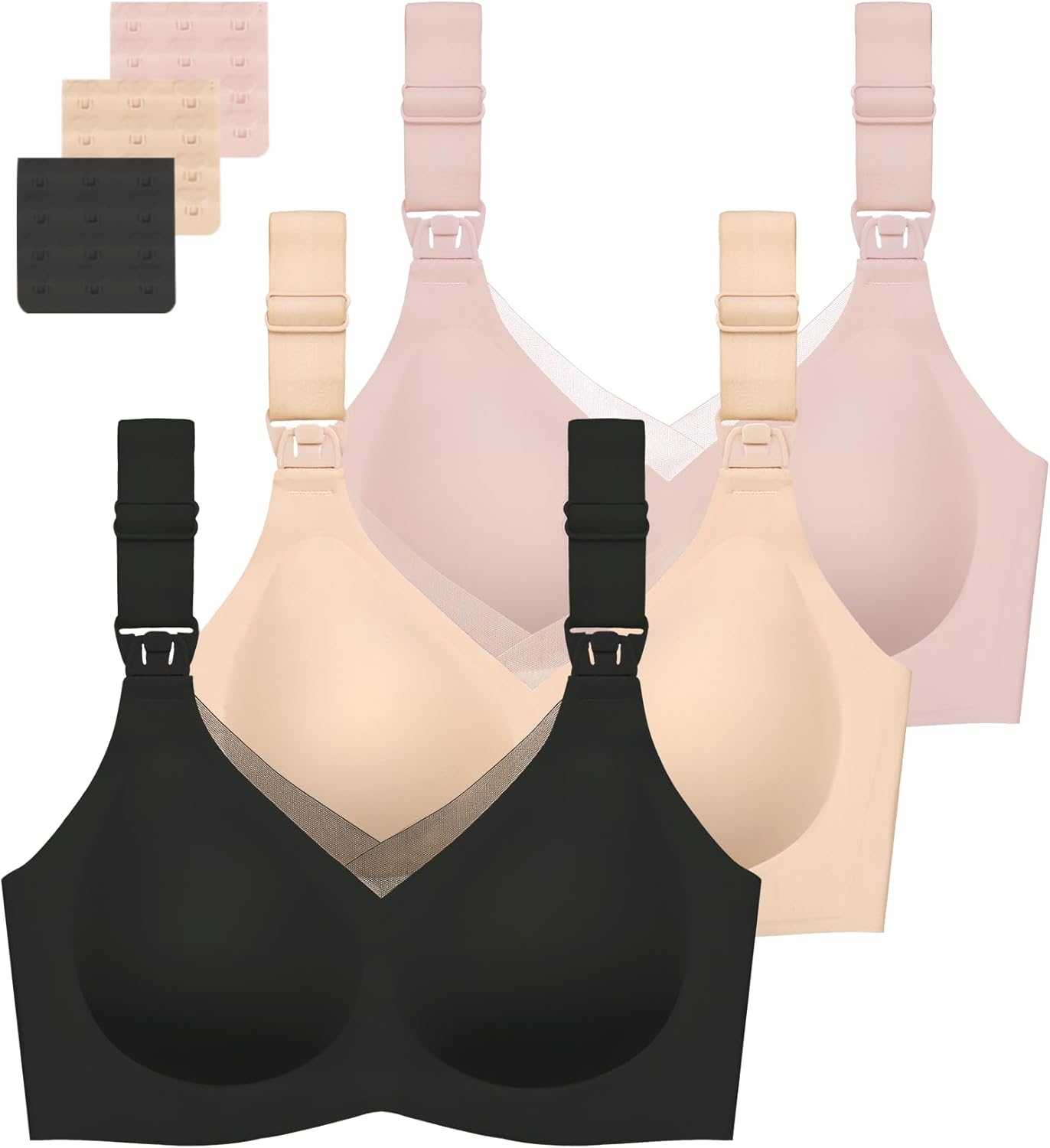 Gailife Nursing Bras 3 Pack for Breastfeeding Comfort & Style