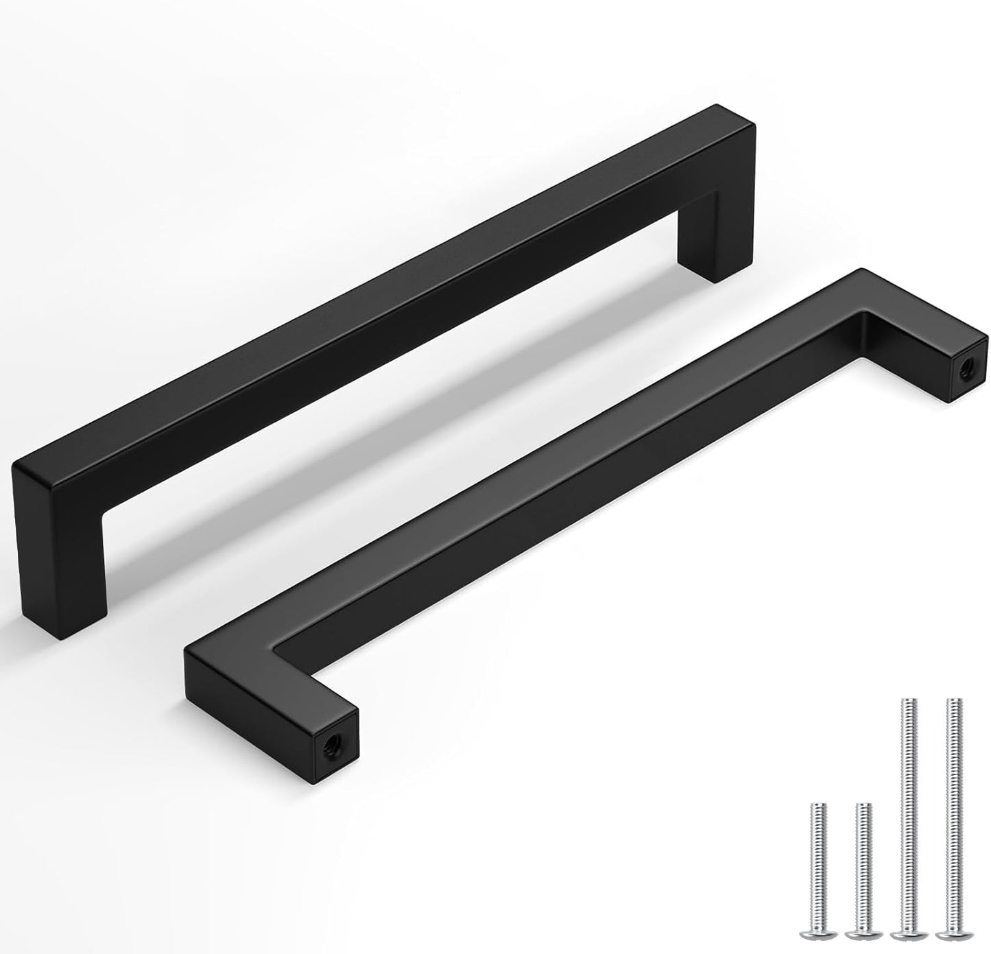 Stylish 50 Pack Black Cabinet Pulls for Modern Home Decor