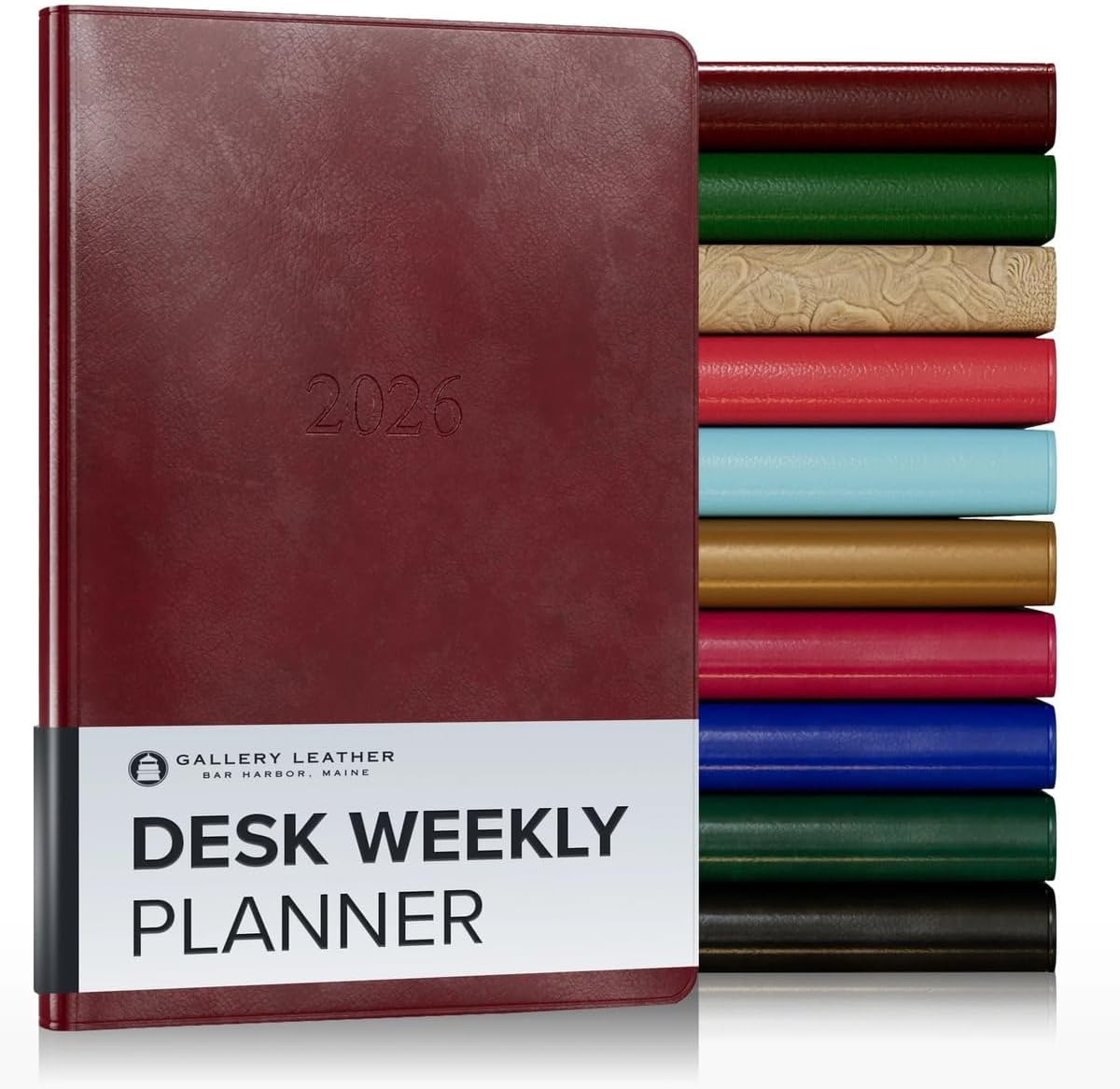 Gallery Leather Desk Planner 2025-2026 for Effortless Organization