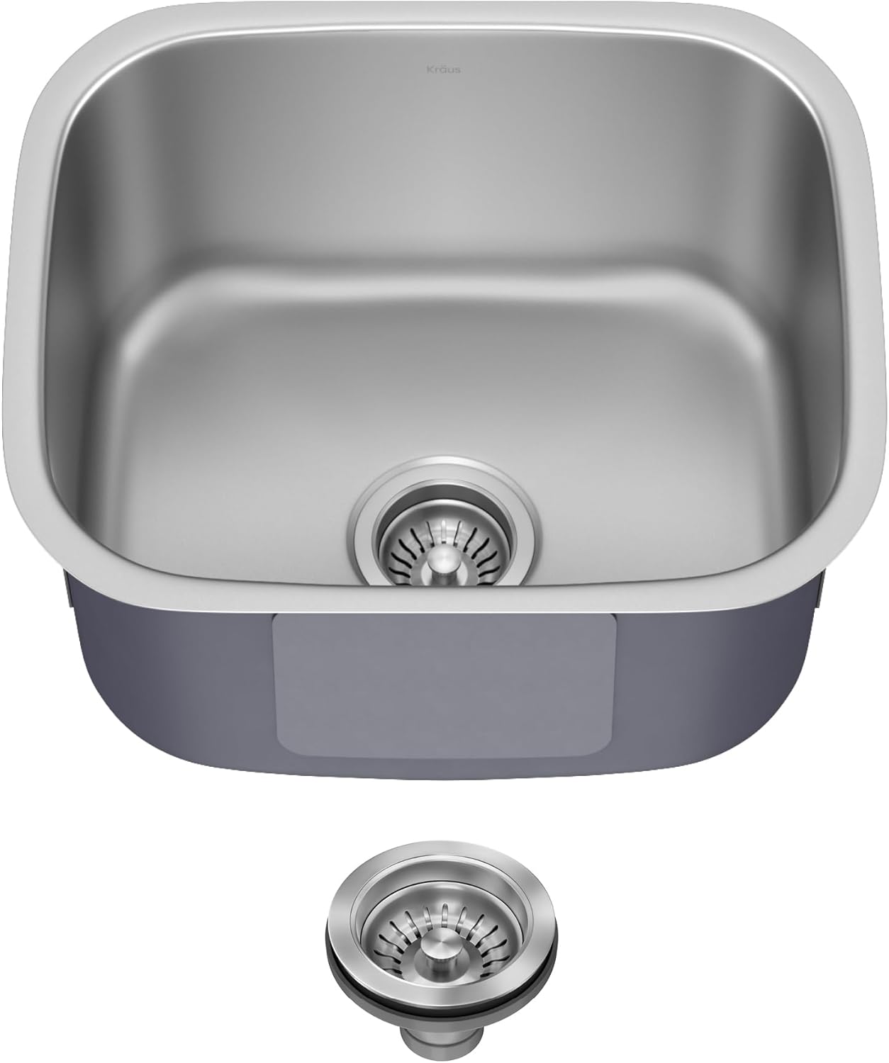 Kraus 19 3/4 Inch Stainless Steel Kitchen Sink for Durability