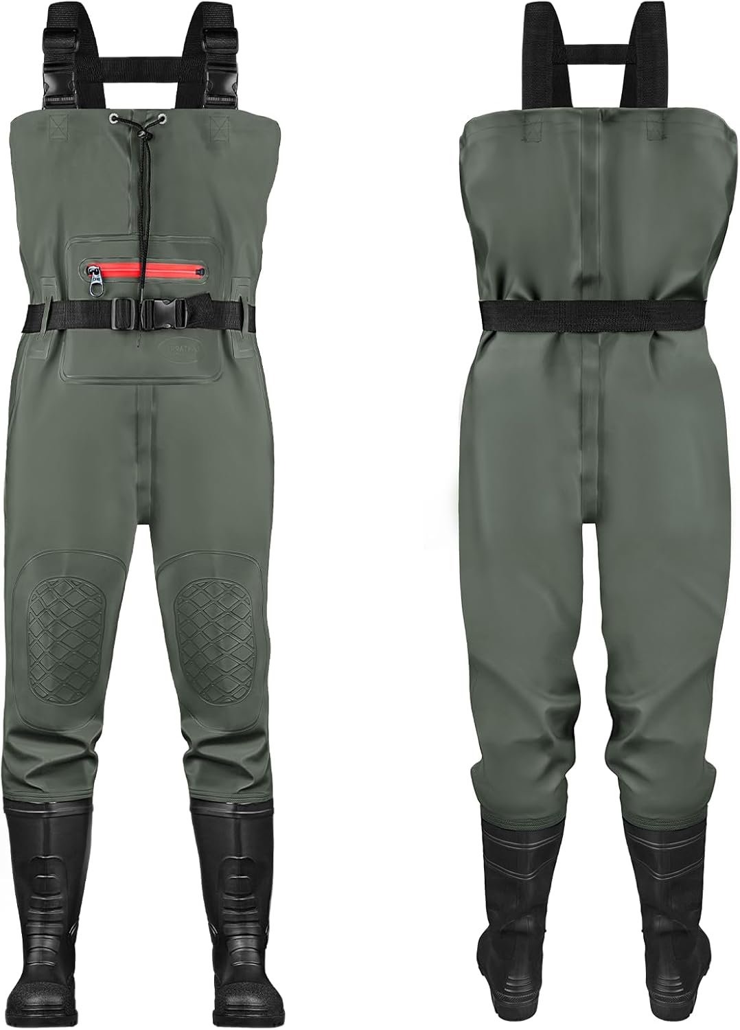 Fishing Waders for Men with Boots - Waterproof PVC Chest Waders