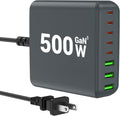 500W USB C Charger Block 8-Port Station - Ultra Fast 500W Desktop